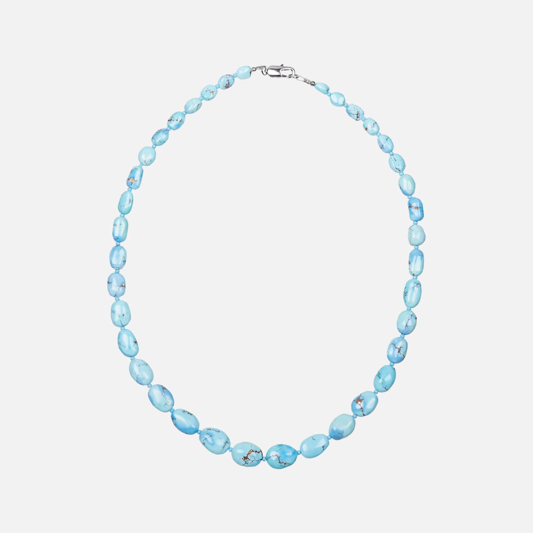 Бусы бирюза Казахстан (биж. сплав) 50 см