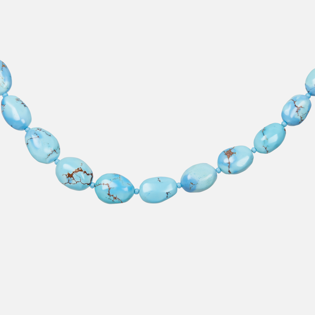 Бусы бирюза Казахстан (биж. сплав) 50 см