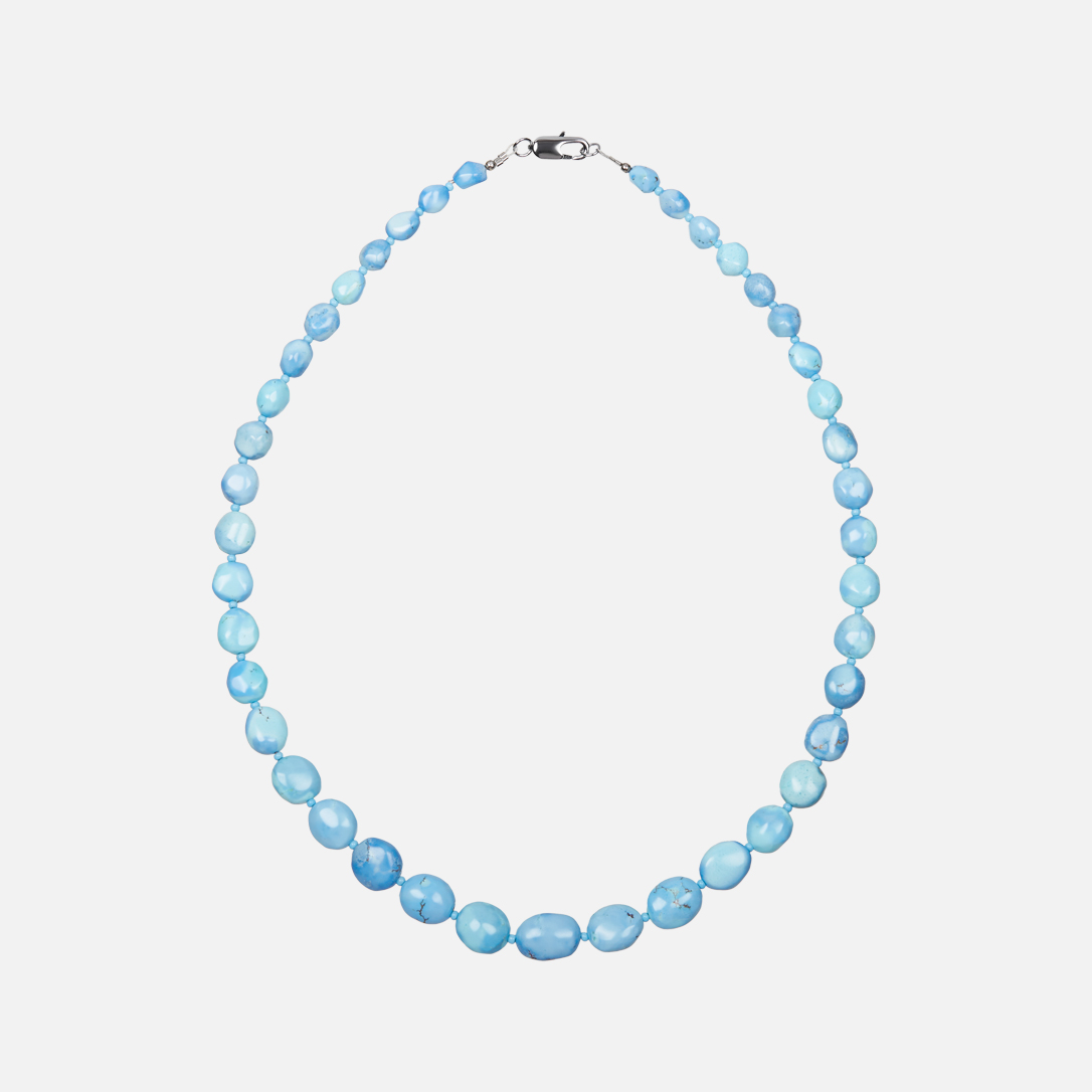 Бусы бирюза Казахстан (биж. сплав) 50 см