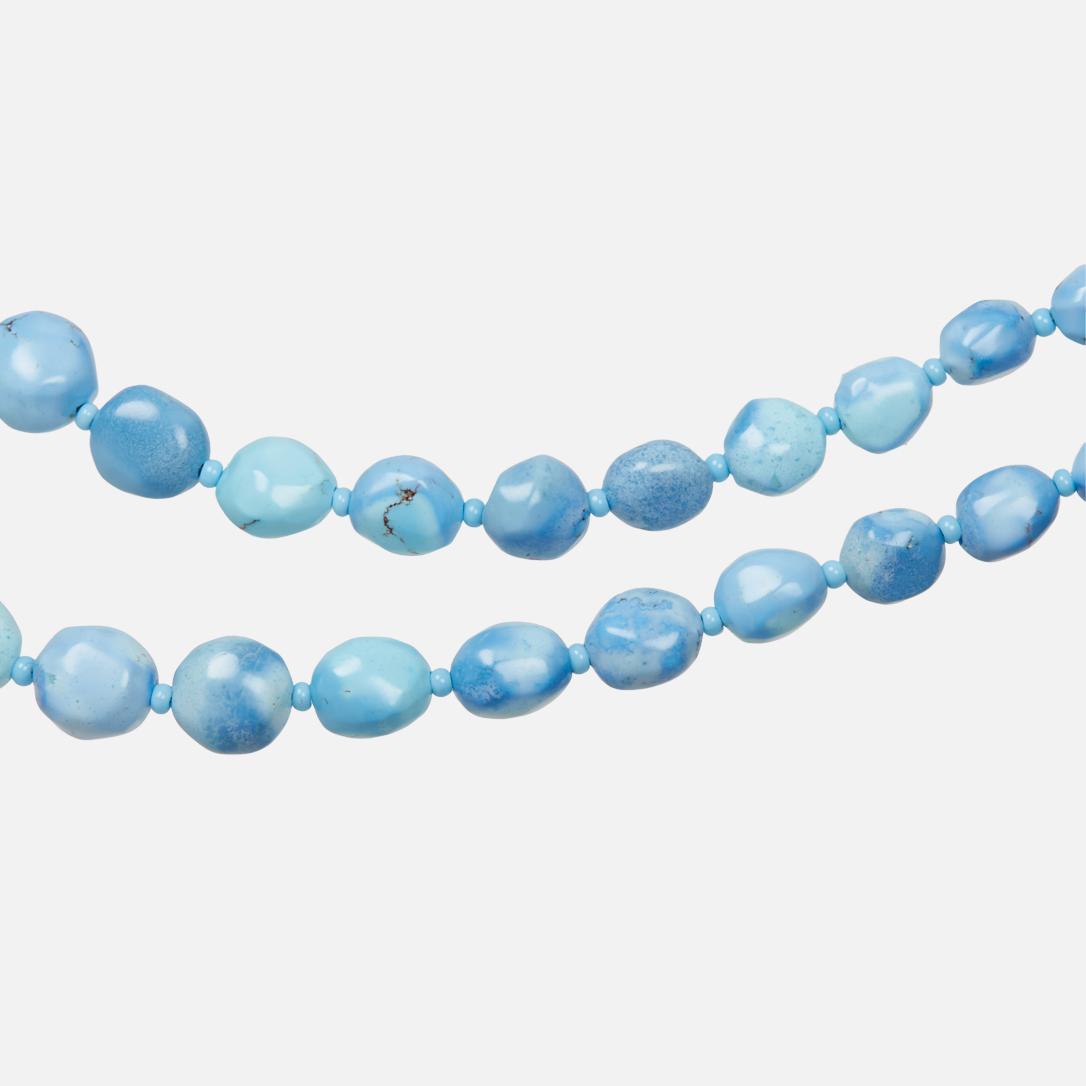 Бусы бирюза Казахстан (биж. сплав) 50 см