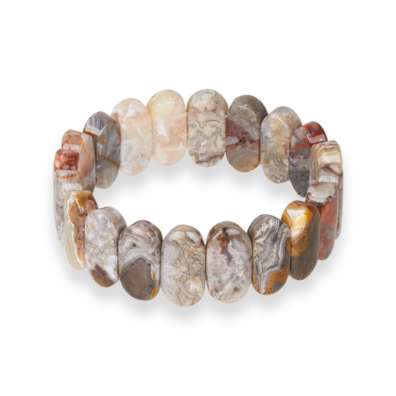 Браслет агат крейзи Мексика 18&nbsp;см