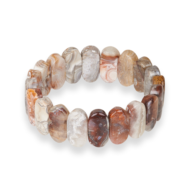 Браслет агат крейзи Мексика 18&nbsp;см