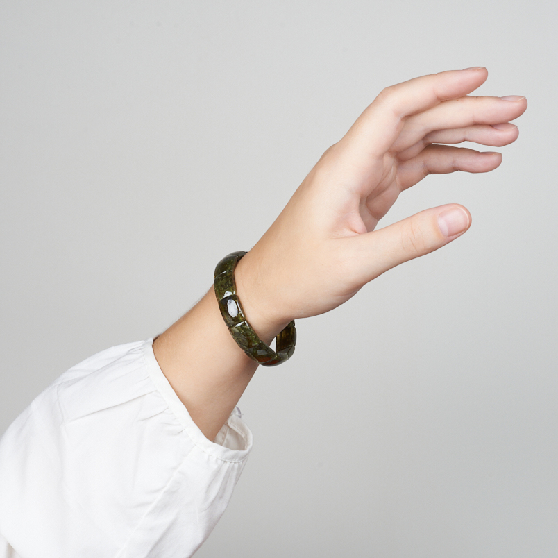 Браслет гранат гроссуляр ЮАР 18 см