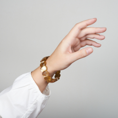 Браслет слюда (лепидолит) Бразилия 19 см