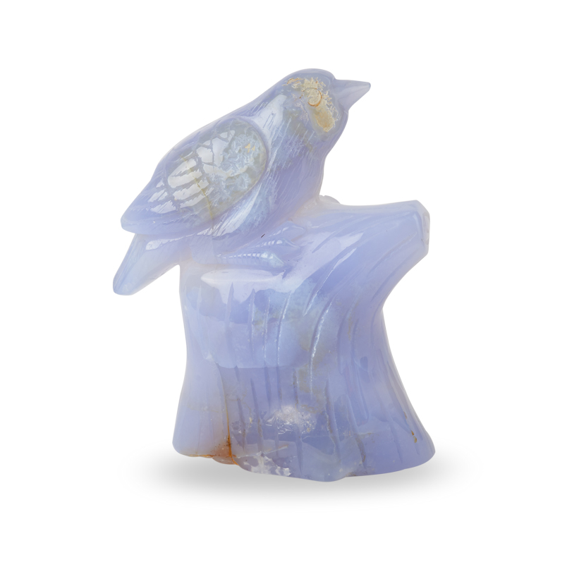 Птица агат сапфирин Намибия 12 см