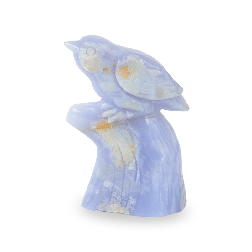 Птица агат сапфирин Намибия 12 см