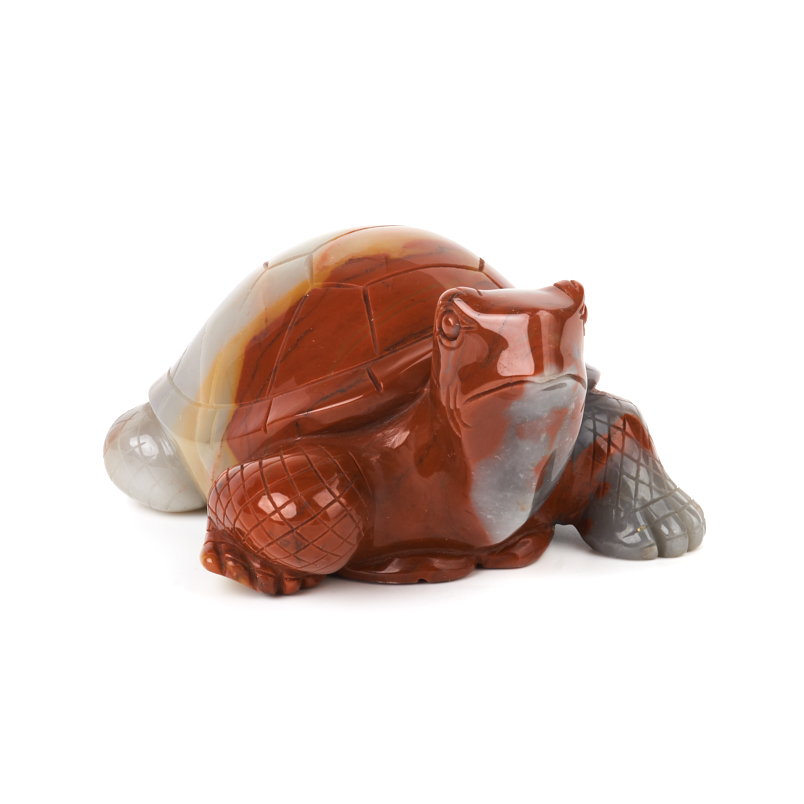 Черепаха яшма красная ЮАР 15 см