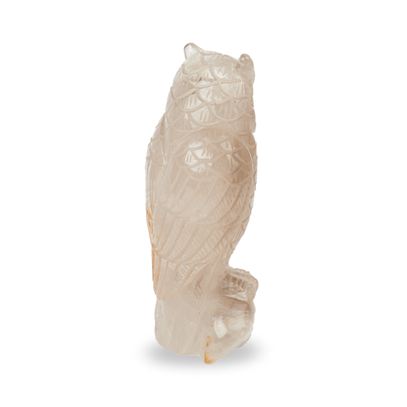 Сова горный хрусталь Бразилия 15 см
