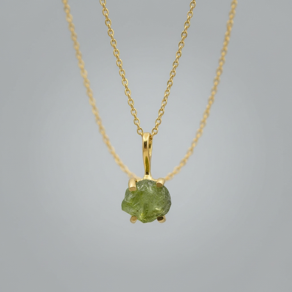 Бусы хризолит США (латунь позолота) (цепочка) 40&nbsp;см (+5&nbsp;см)