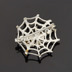 Брошь янтарь Россия (серебро 925 пр. позолота, посеребр.)