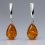 Серьги янтарь Россия (серебро 925 пр. посеребр.)