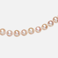 Бусы жемчуг лавандовый Гонконг (биж. сплав) 46 см