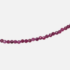 Бусы корунд рубиновый Мьянма (биж. сплав) огранка 2 мм 40 см (+5 см)