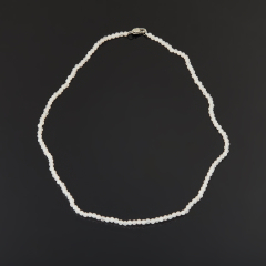 Бусы розовый кварц Бразилия (сталь хир.) огранка 3 мм 40 см