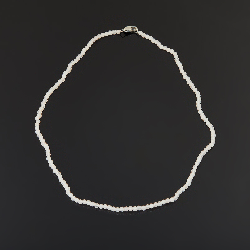 Бусы розовый кварц Бразилия (сталь хир.) огранка 3&nbsp;мм 40&nbsp;см