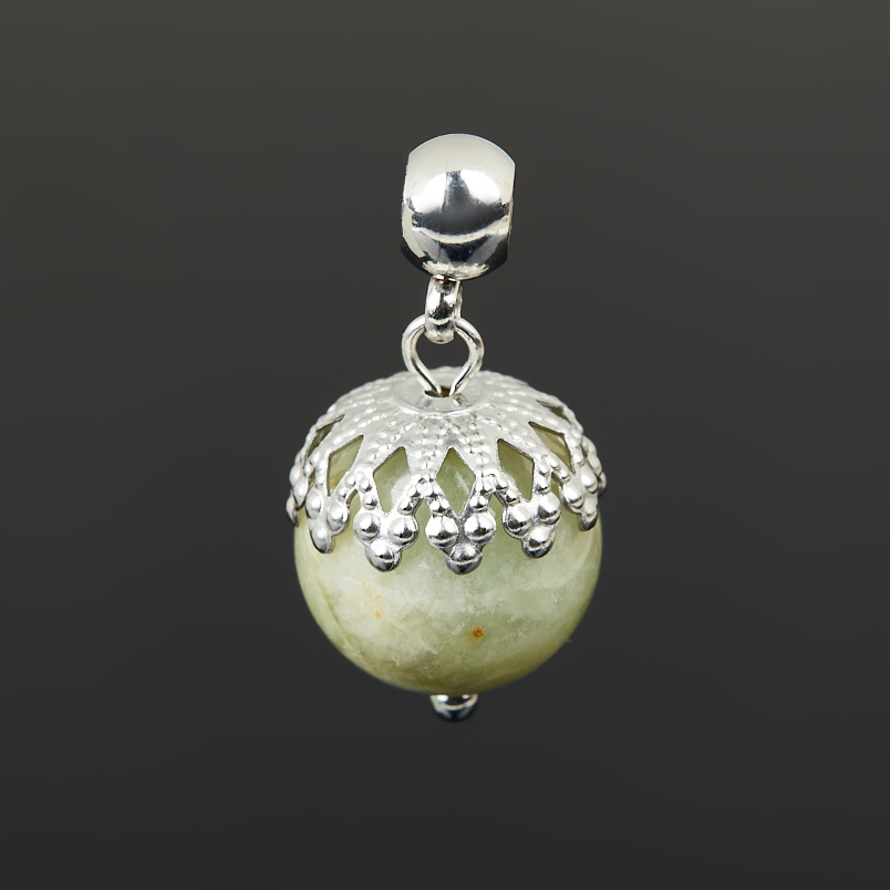 Кулон берилл Бразилия (сталь хир.) шар 2,5 см