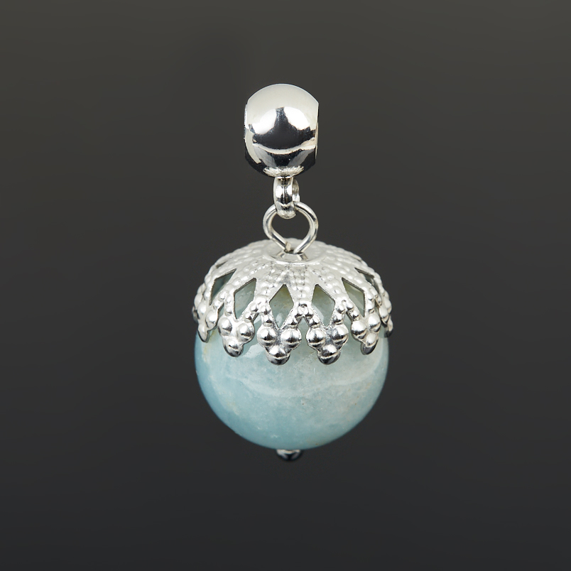 Кулон берилл Бразилия (сталь хир.) шар 2,5 см