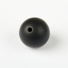 Бусина агат черный Бразилия шарик 10 мм (1 шт)