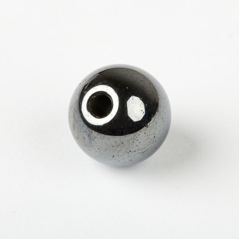 Бусина гематит Бразилия шарик 8 мм (1 шт)