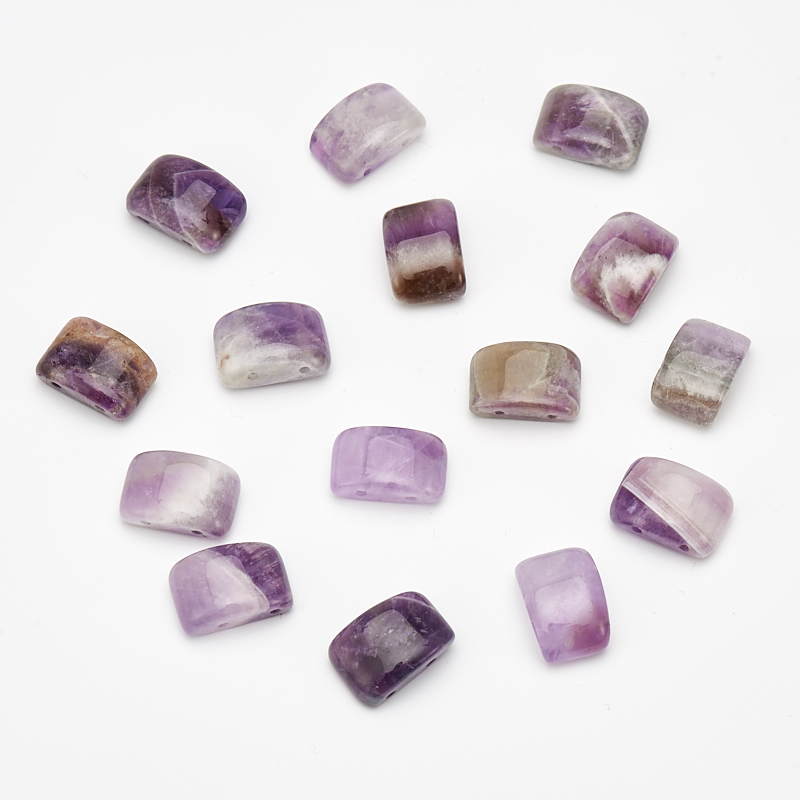 Бусина аметист Бразилия прямоугольник 11*15&nbsp;мм (1&nbsp;шт)