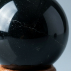 Шар нефрит черный Россия 5 см