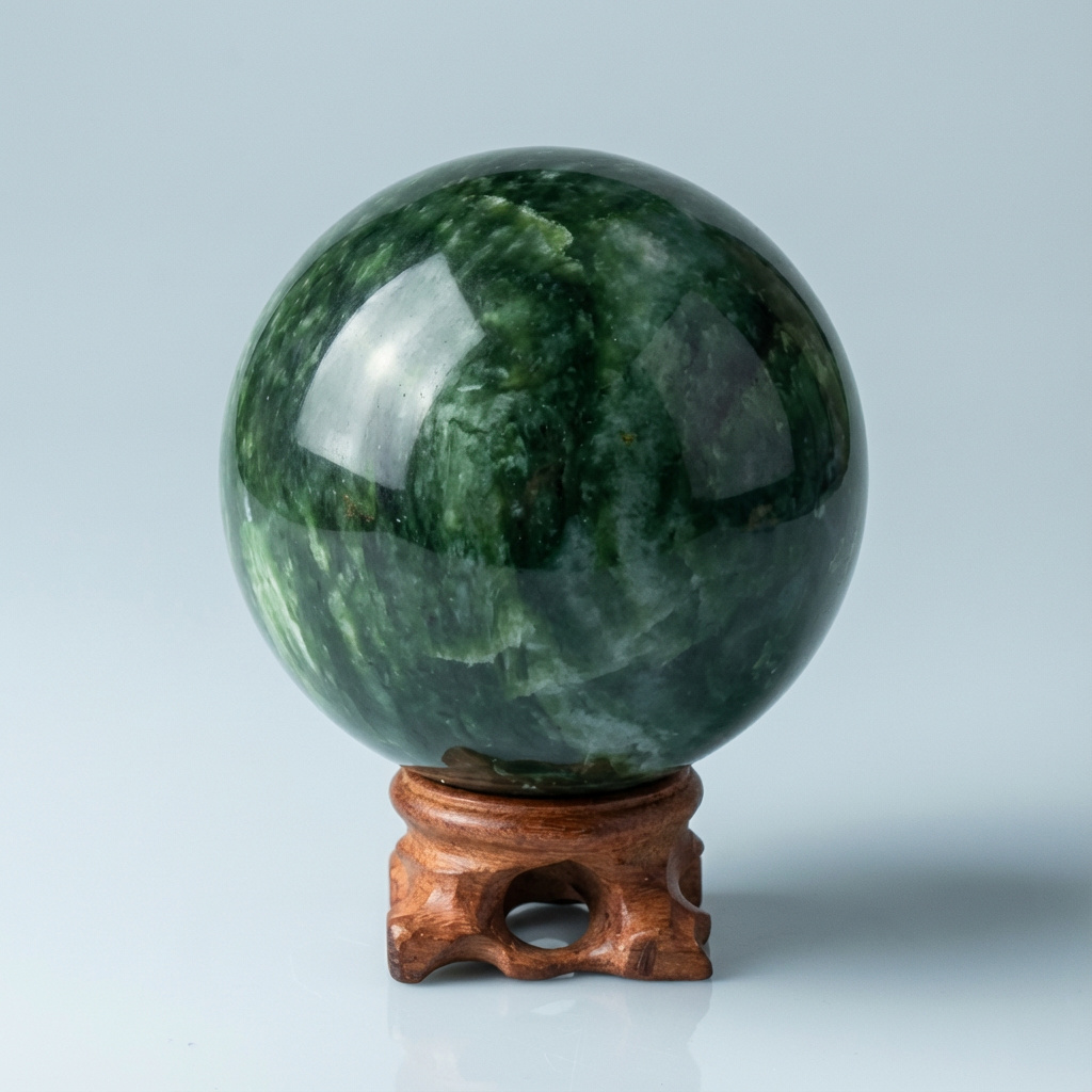 Шар нефрит зеленый Россия 7&nbsp;см