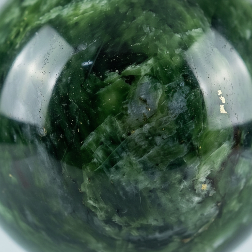 Шар нефрит зеленый Россия 7&nbsp;см