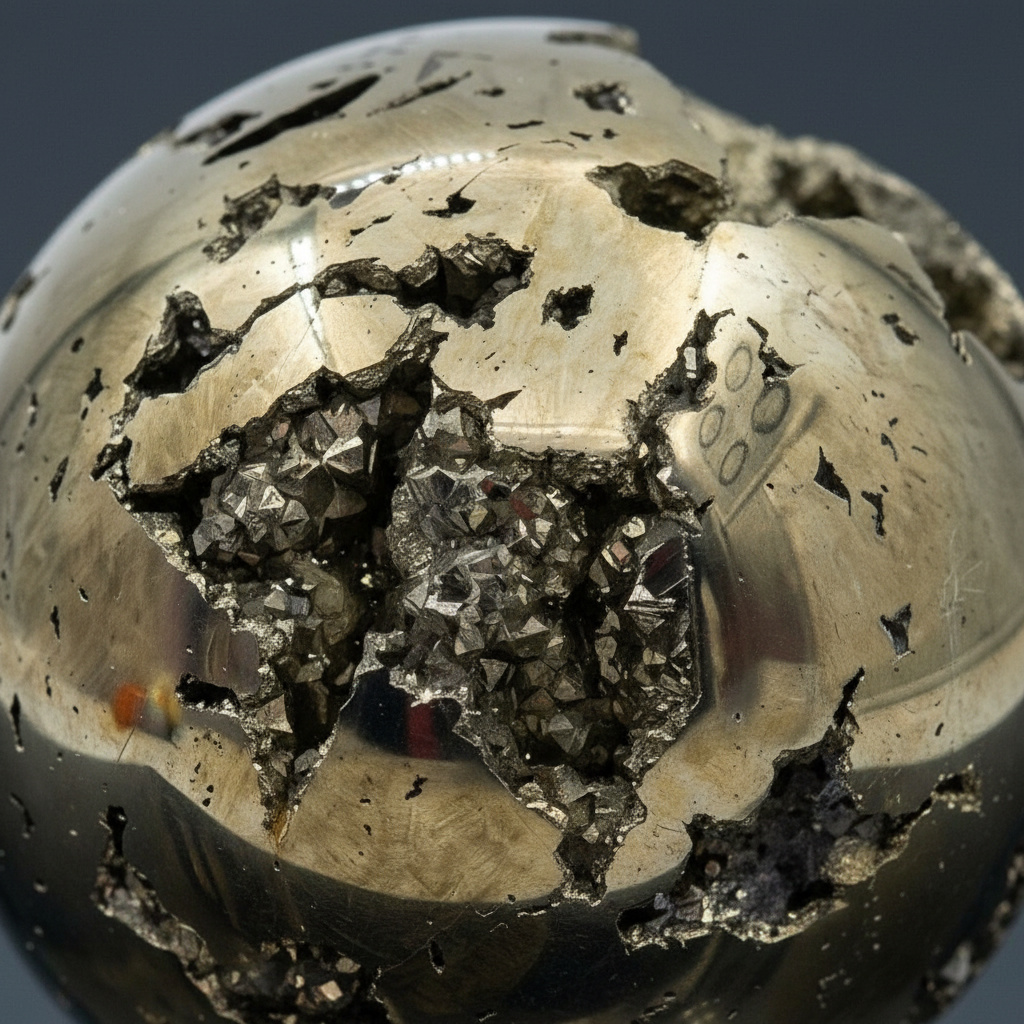 Шар пирит Перу 7 см