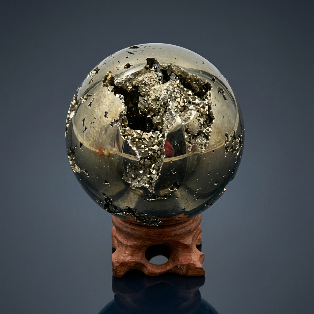 Шар пирит Перу 7 см