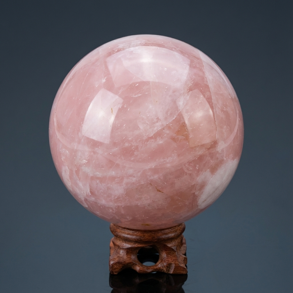 Шар розовый кварц Бразилия 10&nbsp;см