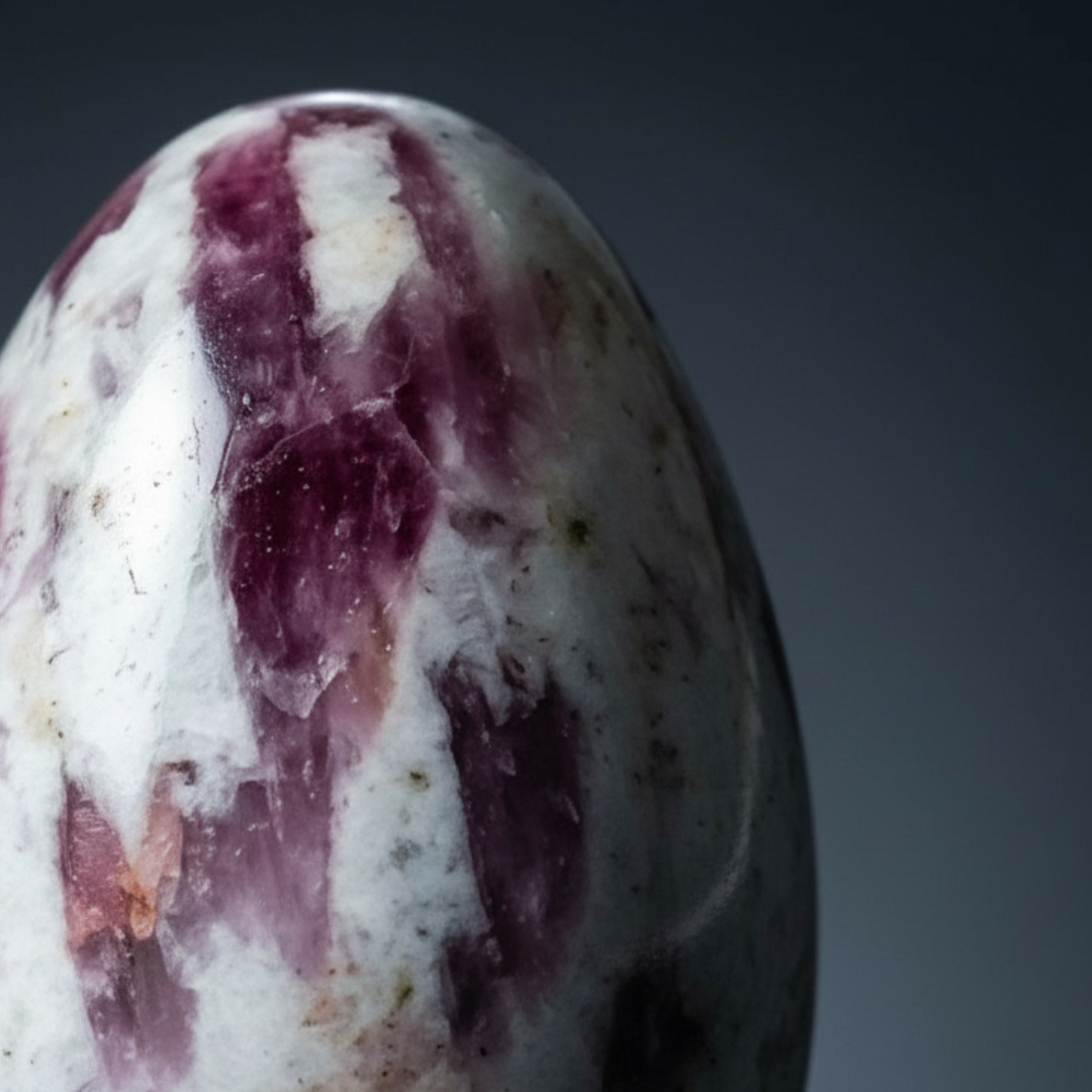 Яйцо турмалин розовый (рубеллит) Россия 7&nbsp;см