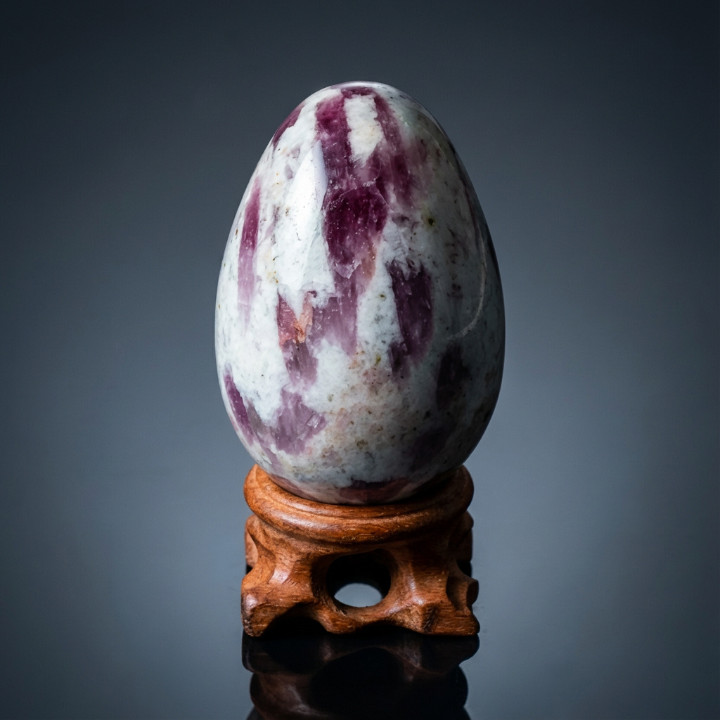 Яйцо турмалин розовый (рубеллит) Россия 7&nbsp;см