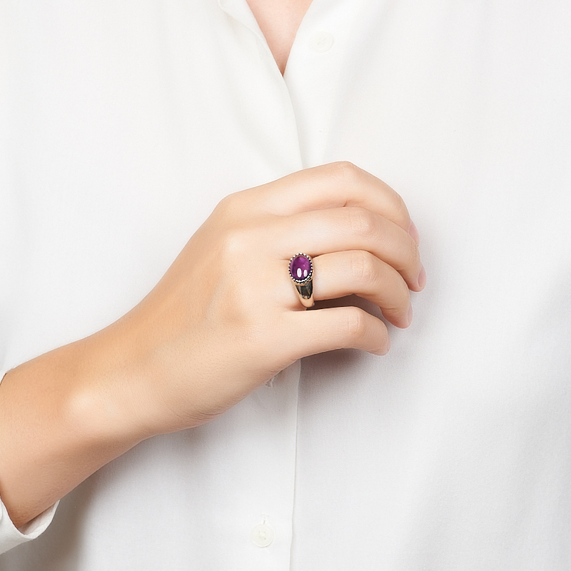 Кольцо аметист Бразилия (серебро 925 пр.) размер 17,5