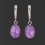 Серьги аметист Бразилия (серебро 925 пр.)
