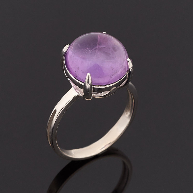 Кольцо аметист Бразилия (серебро 925 пр.) размер 18
