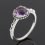 Кольцо аметист Бразилия (серебро 925 пр.) огранка размер 17,5