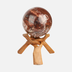 Шар яшма уральская Россия (на подставке) 14 см