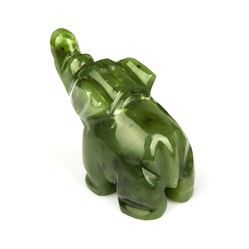 Слон нефрит зеленый Россия 6,5 см
