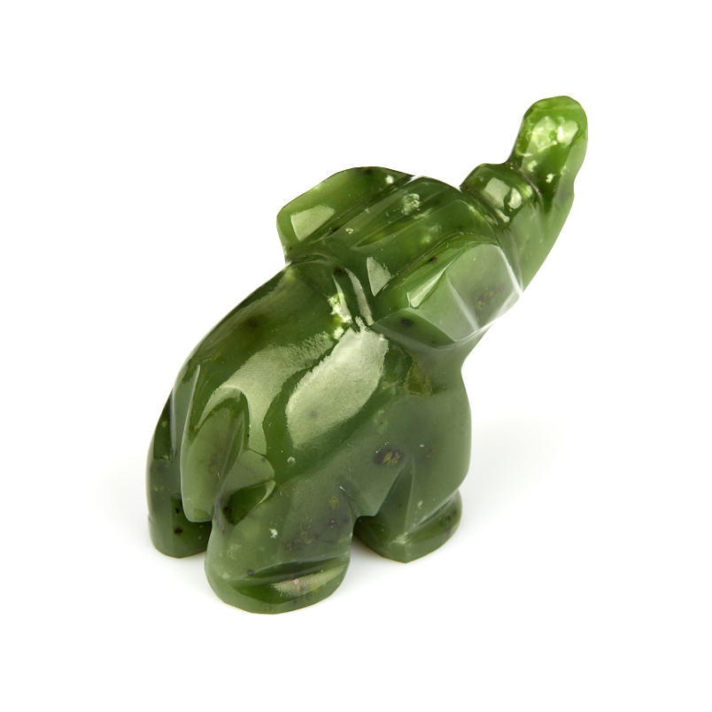 Слон нефрит зеленый Россия 6,5 см