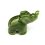 Слон нефрит зеленый Россия 6,5 см