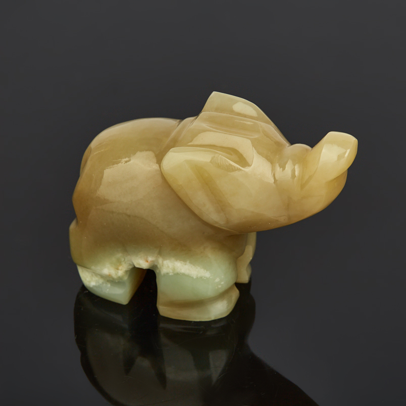 Слон нефрит Россия 6,5 см