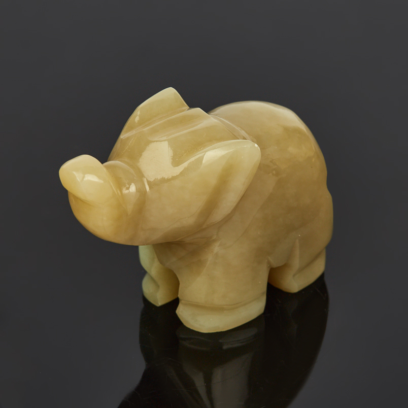 Слон нефрит Россия 6,5 см