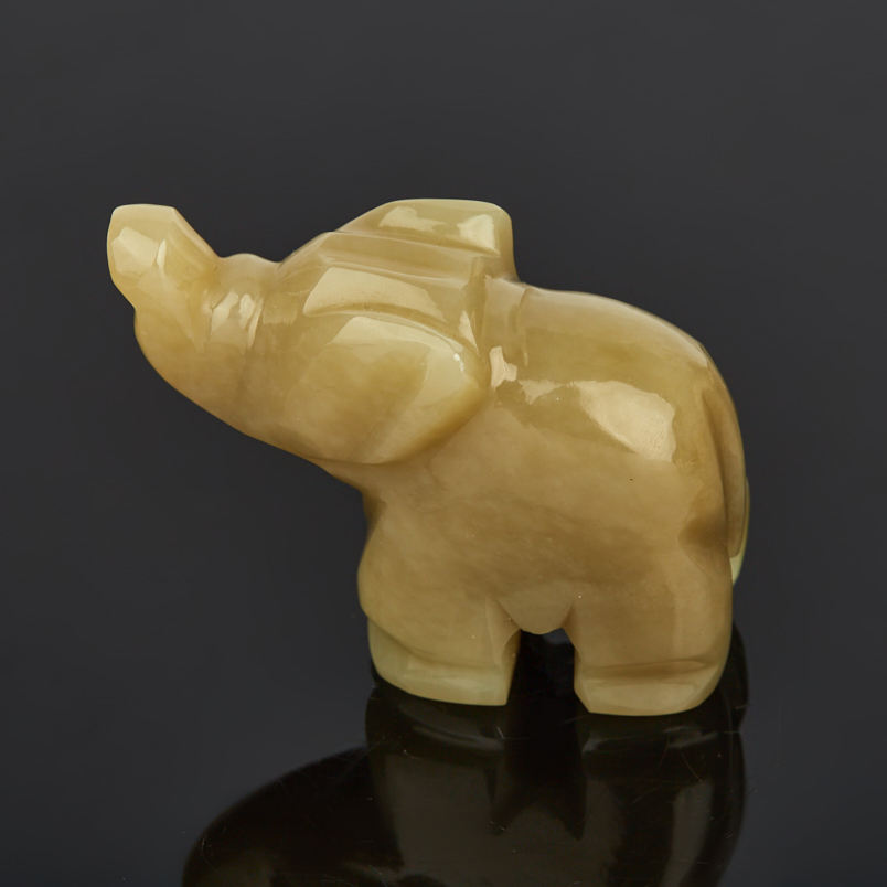 Слон нефрит Россия 6,5 см