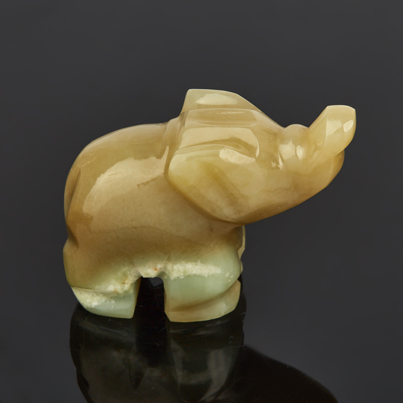 Слон нефрит Россия 6,5 см