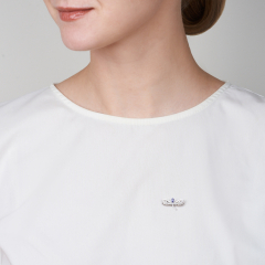 Брошь танзанит Танзания (серебро 925 пр. родир. бел.) огранка