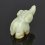Слон нефрит белый Россия 5,5 см