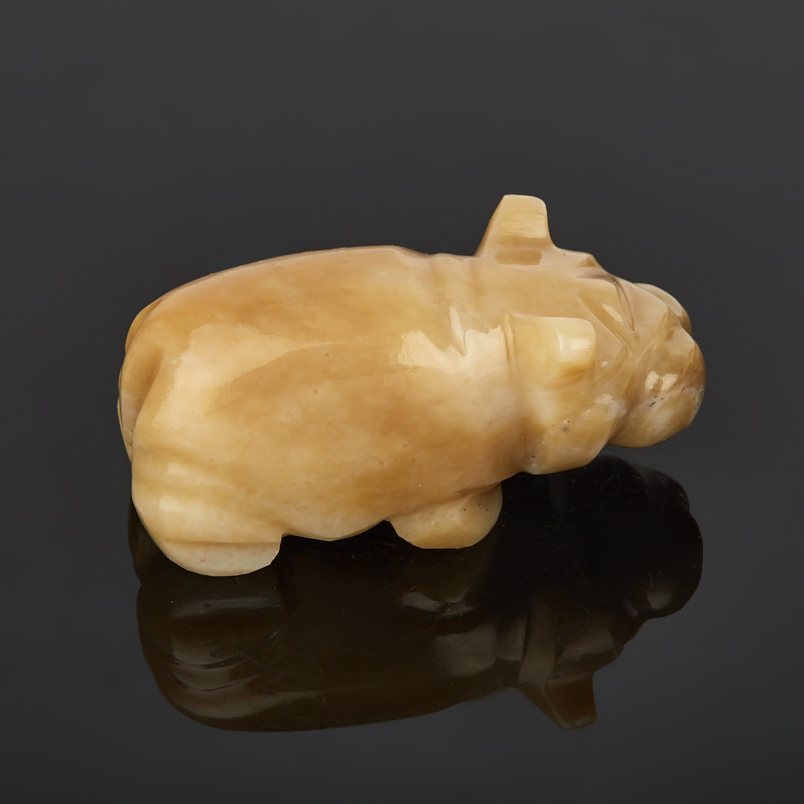 Бегемотик нефрит Россия 7 см