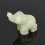 Слон нефрит белый Россия 4,5 см