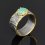 Кольцо хризопраз Танзания (серебро 925 пр. позолота, родир. сер.) размер 18,5