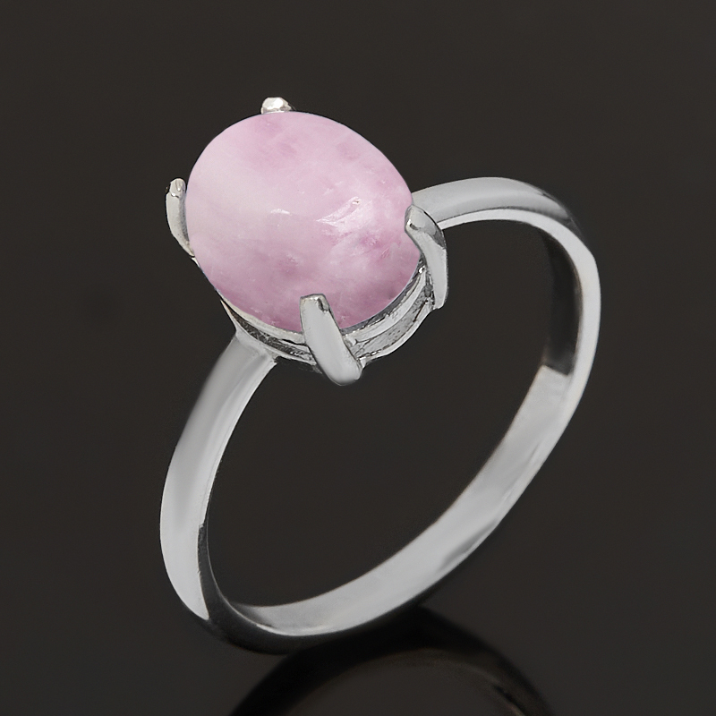 Кольцо кунцит Бразилия (серебро 925 пр.) размер 18